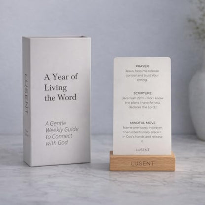 Christian Prayer Cards 52‑Week Devotional Deck | Scripture Affirmation Cards for Women & Men | Daily Bible Verse Inspiration, Faith Cards with Weekly Prayer & Positive Faith Affirmation | Gift for Christian Growth, Encouragement & Spiritual Reflection | C
