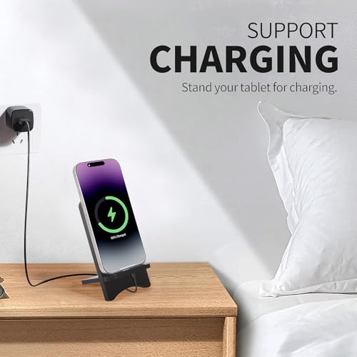 Solid Wood Simple Phone Stand, Desktop Stand,Tablets Tablet Display Stand, Compatible with All Phones (Black Wood) - color: Black Wood