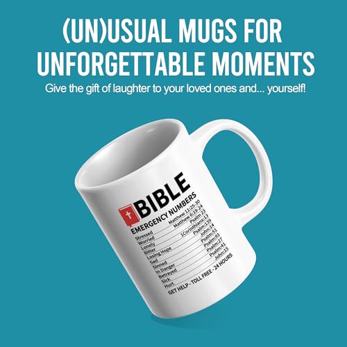 Panvola Bible Emergency Numbers Christian Mugs For Women Mug 11oz White