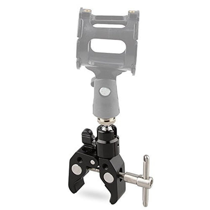 CAMVATE Crab Clamp Articulated 1/4 Mini Ball Head for Microphones - 1465 - size: Mini