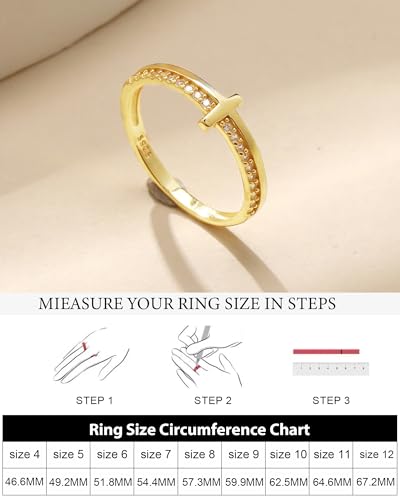 SUYACS 14K Gold Plated Cross Pray Rings for Women Daughter - color: Gold, size: 12