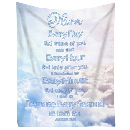 Custom Blanket Bible Verse Blanket with Inspirational Thoughts and Prayers Religious Throw Blanket Soft Lightweight Cozy Plush Warm Blankets for Women Men Christmas Birthday Christian Gifts - color: Design06