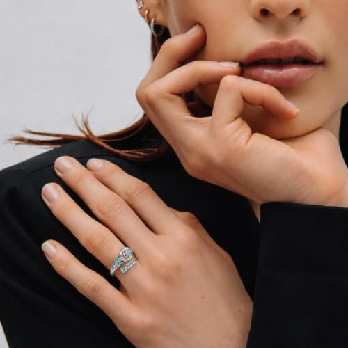 Turquoise Spoon Rings Sterling Silver Spoon Jewelry Gift For Women - color: Claddagh