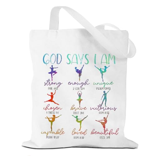 Tote Bag，Canvas Tote, Reusable Grocery Shopping Bag Aesthetic Shoulder Bag for Work, Beach, Camping 03 - color: Godsays03