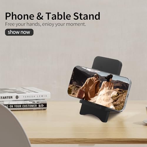Solid Wood Simple Phone Stand, Desktop Stand,Tablets Tablet Display Stand, Compatible with All Phones (Black Wood) - color: Black Wood