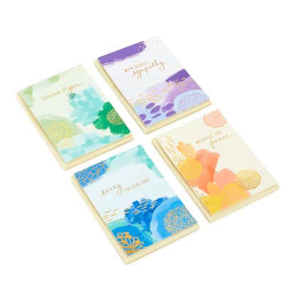 Hallmark Bulk Sympathy Cards, Assorted 16-Pack (Abstract Watercolor)