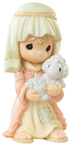 Precious Moments Nativity Series, Said The Little Lamb to The Shepherd Boy