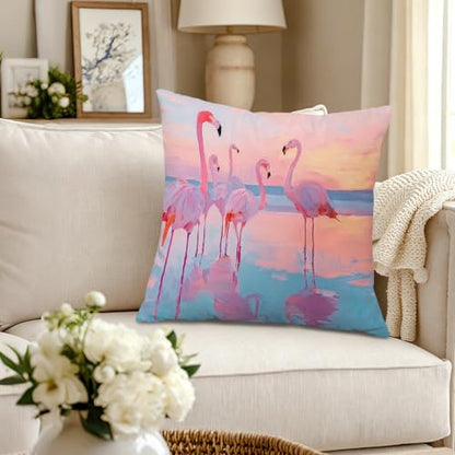 Pastel Nautical Ocean Throw Pillow Covers 18x18 Set of 2 - color: Colour -Dd