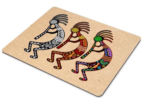 Mouse Pad, Southwestern American Ethnic Mouse Pad, Washable Square Cloth Mousepad for Office Laptop, Non-Slip Rubber Base Mouse Pads for Wireless Mouse, Computer Mouse Pads for Desk - color: WMJ133
