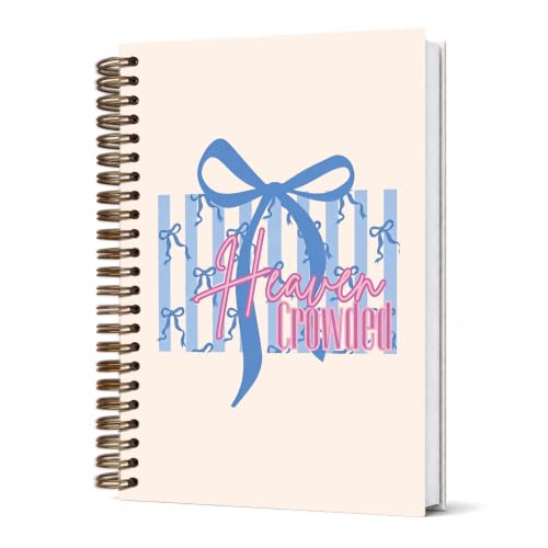 Dejfel Preppy Bow Notebook Journal,Christian Gifts for Women Girls - color: bow