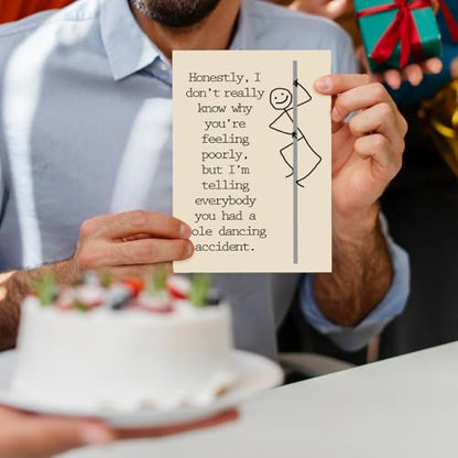 FANCYLUCKY Funny Get Well Soon Card for Women Men, Surgery Recovery Card - style: FY-378