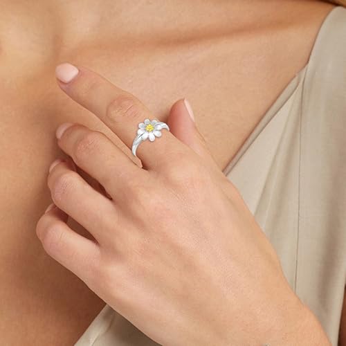 I Am A Daughter of God Ring: 925 Sterling Silver God Daisy Purity Rings