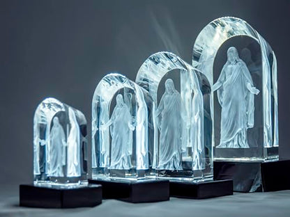 3D Laser Engraved Statue & LED Lighted Base - size: Large