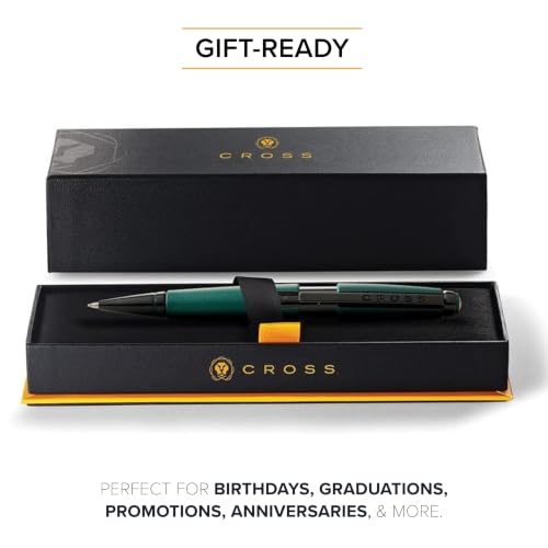 Cross Edge Gel Rollerball Pen, Medium Point, Black Ink, Multiple Colors - color: Matte Green