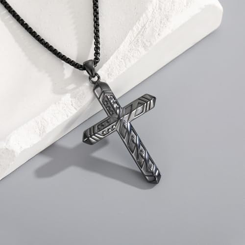 American Flag/Eagle/Star Necklace for Women 925 Sterling Silver Silver/Gold/Black American Flag Pendant 4th of July Jewelry for Wife Sister Girlfriend - color: Black-4