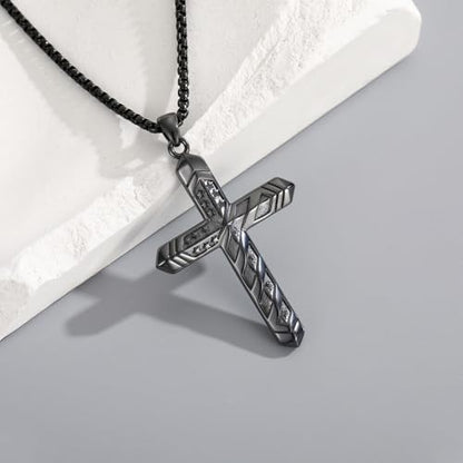 American Flag/Eagle/Star Necklace for Women 925 Sterling Silver Silver/Gold/Black American Flag Pendant 4th of July Jewelry for Wife Sister Girlfriend - color: Black-4