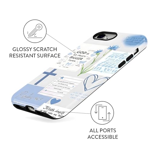 Cute Blue Jesus Christian Phone Case for iPhone 16e/iPhone 17e 6.1'' - color: Blue, size: iPhone 16e/iPhone 17e