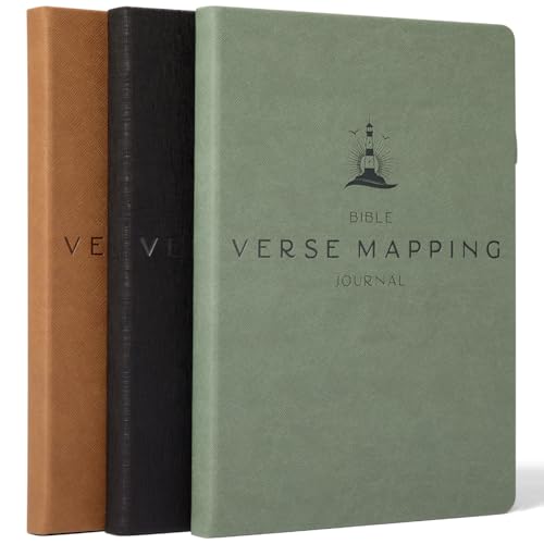 Graceful By Design Bible Verse Mapping Journal, Vegan Leather - color: Camo Green