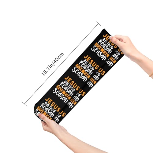 Happy New Year 2024 Unisex Sports Socks - Winter Casual Dress Fashion Socks - color: Jesus is the Reason for the Christmas Season1