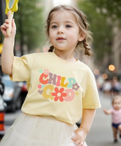 IAM A Child of God Christian Shirts for Kids Toddler Jesus Religious Tee Tops Bible Verse Clothes 2-7 Years - color: Child of God#4, size: 3T