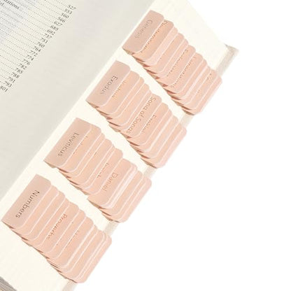 Mr. Pen- Laminated Bible Tabs, 75 pcs, Easy-to-Read & Apply - color: Metallic Gold Lettering