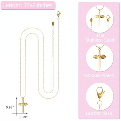Happy 6-16th Birthday Gifts for Girls,Cross Necklace Decorations - style: Happy 10th Birthday