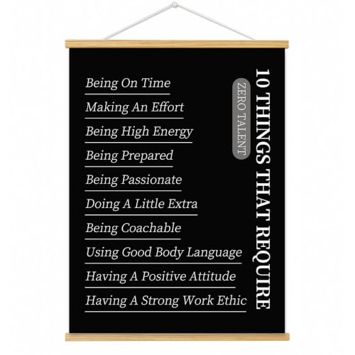 My Coping Tools A to Z Kids Poster with Wooden Hanger (10 Things-black, 16" L x 12" W, Framed) - color: 10 Things-black, size: 16"L x 12"W