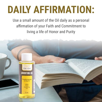 Swanson Christian Products Frankincense and Myrrh Anointing Oil 2 Oz 100% Pure Anointing Oil for Prayers by Oil of Joy