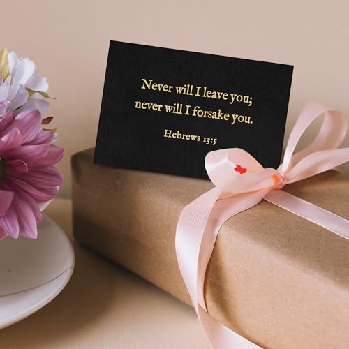 Bible Verse Cards, 60 Scripture Cards with Bible Verses - color: Black