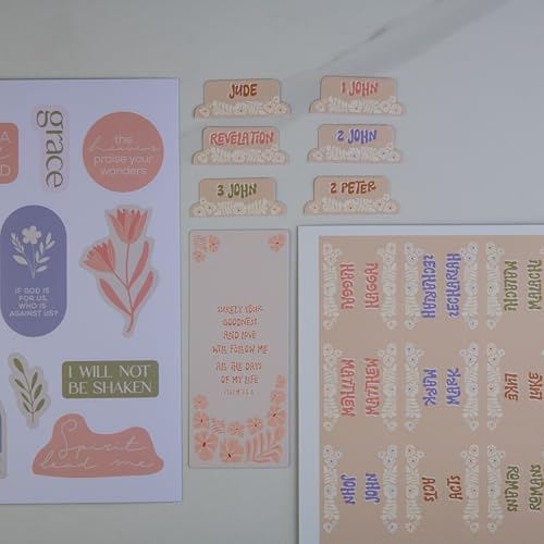 DiverseBee Laminated Bible Tabs for Kids, Teens and Women (Groovy) - color: Groovy