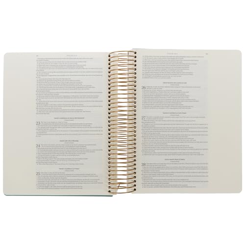 KJV Holy Bible, My Creative Bible - Illustrators Edition, King James Version, Journaling Space, Spiral Bound Hardcover Debossed Vegan Leather, Teal Blue
