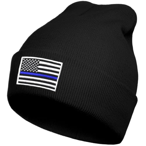 Beanies for Men & Women - Knit Beanie, Warm & Soft Beanie hat, Daily Knit Hat - color: Embroidered National Flag