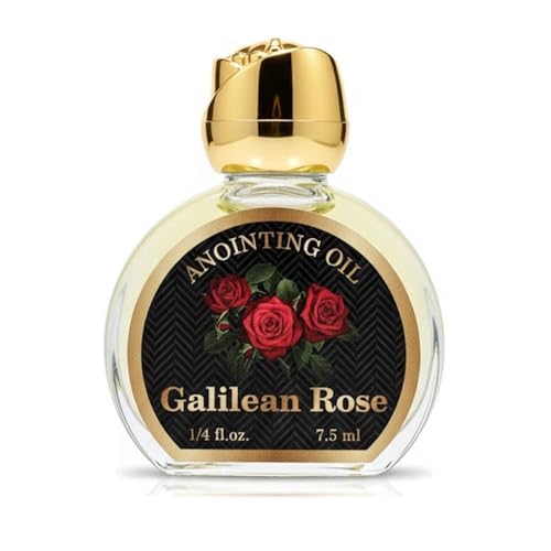 Rose of Galilee Anointing Oil for Prayer & Worship - Biblical Scented Oil for Home Altar & Church - Christian Gift from Holy Land (1/4 fl. oz - 7.5 ml) - color: 1/4 Fl. Oz - 7.5 Ml