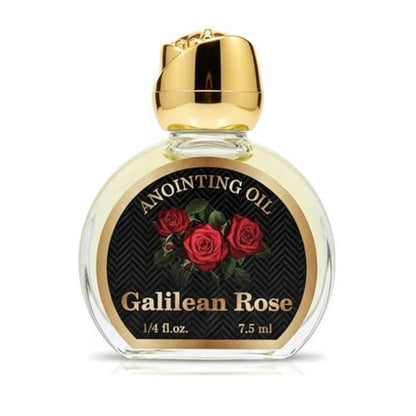 Rose of Galilee Anointing Oil for Prayer & Worship - Biblical Scented Oil for Home Altar & Church - Christian Gift from Holy Land (1/4 fl. oz - 7.5 ml) - color: 1/4 Fl. Oz - 7.5 Ml