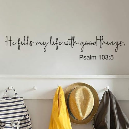 Bible Verse Wall Decals Inspirational Quote Wall Stickers Religious Vinyl Art Wall Decor