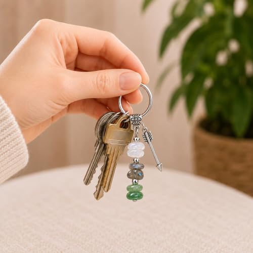 Crystal Keychain Gifts For Women, Friend, Coworker, Daughter, Mom, Faith - color: New Beginning
