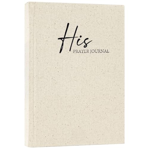 Zorblinx Prayer Journal for Men - 120 Day Daily Devotional with Prompts - color: Beige-His