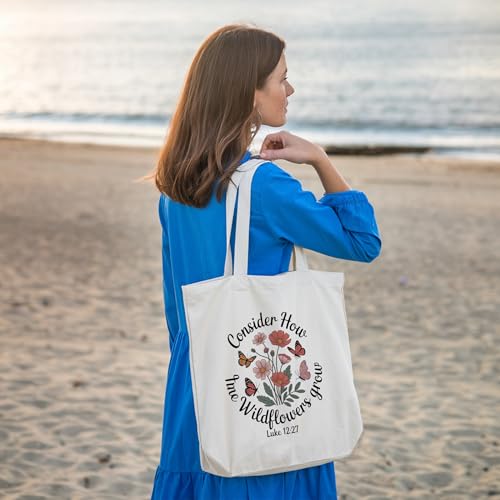Bible Bags for Women, Christian Tote Bag, Gifts for Christian Women - color: Pink