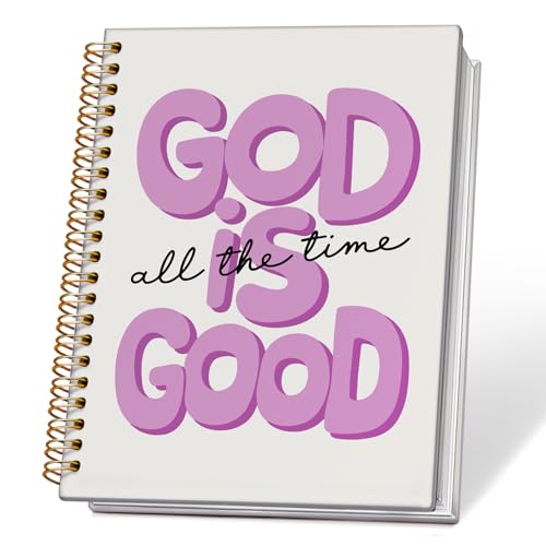 ETVISO Purple Bible Journal Notebook for Women, Inspirational Christian Gifts for Women, Prayer Bible Supplies Journal, Church Notes Notebook, Cute Preppy Aesthetic Hardcover Spiral Notebooks 5.5x8.3 - color: 04-Bible(Purple)