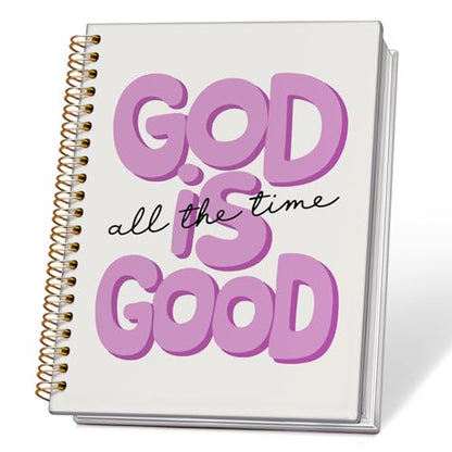 ETVISO Purple Bible Journal Notebook for Women, Inspirational Christian Gifts for Women, Prayer Bible Supplies Journal, Church Notes Notebook, Cute Preppy Aesthetic Hardcover Spiral Notebooks 5.5x8.3 - color: 04-Bible(Purple)