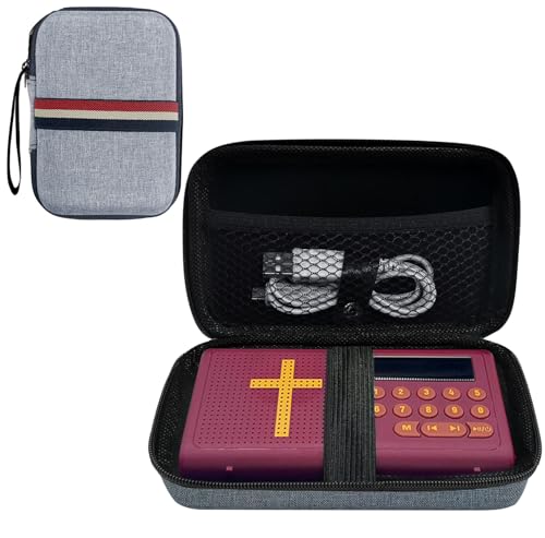 Carrying Case Compatible with Wonder Bible -The Talking Audio Bible Player，Lightweight Protective Cover for Travel and Everyday Use（only case）