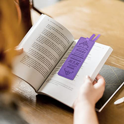 FINPAC Leather Bible Bookmarks, Bible Verse Book Markers - color: Violet