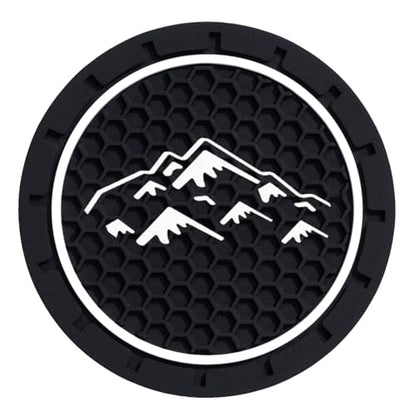2Pcs 2.75 Inch Mountain Cup Holder Insert Coaster Diameter Oval Tough Vehicle Travel Auto Mountain Car Accessories - color: cup-mountain