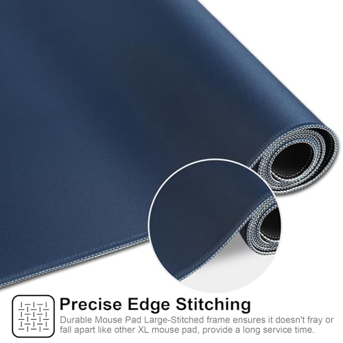 XXL Gaming Mouse Pad 35.4x15.7 Professional Large Mouse Pad & Computer Game Mouse Mat-90x40 Darkblueus - color: Darkblueus, size: 35.4L x 15.7W inches