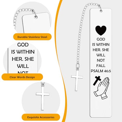 Christian Gifts for Women Metal Bookmark Religious Faith Based Gifts Bible Verse Book Marks for Reading Women Inspirational Baptism Gift Book Lovers Gift Christmas Mothers Day Thanksgiving Present