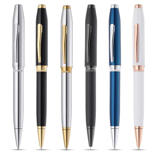 Cross Foundry Pearl White Rose Gold Ballpoint Pen, Medium Point, Black Ink