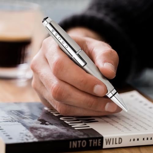 Cross Edge Sonic Titanium Gel Rollerball Pen, Medium Point, Black Ink - color: Titanium Grey