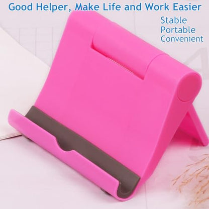 Cell Phone Stand 2 Pack, Desktop Holder for Phones & Tablets (2, Blue+Pink) - color: Blue+Pink