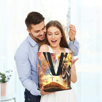 Bible Tote Bags for Women Christian Gifts Religious Church Shoulder Bag - color: Bible-33
