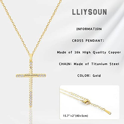 Cross Pendant Necklace for Women Jewelry Gold Cross Necklaces for Women Cross Necklace Minimalist Trendy Jewelry Valentines Day - style: CN1